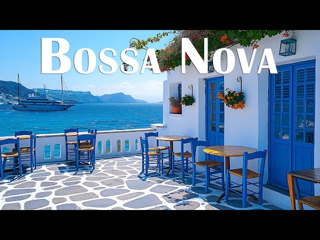 Summer Jazz Bossa Nova - Seaside Cafe Jazz & Bossa Nova Music with Ocean Wave Sound for Study, Relax