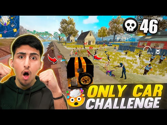 Only Car Challenge😂🤣Noobs Are Coming After Me - Free Fire India