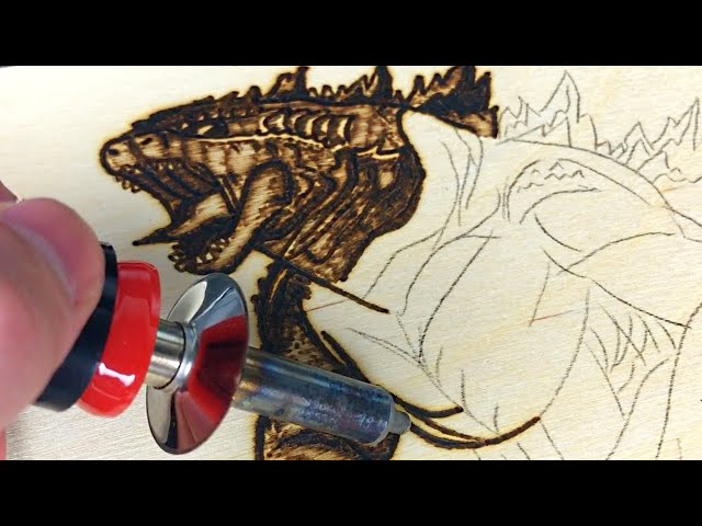 How to Wood Burning - Godzilla