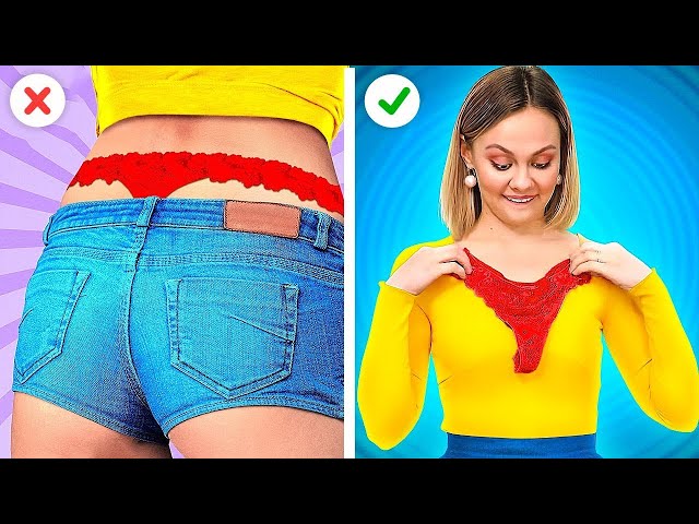 LAST MINUTE CLOTHES FIXES! || Clothing And Fashion Hacks By 123 Go! Series