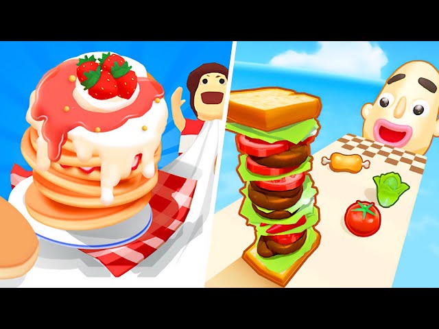 Pancake Run | Sandwich Runner - All Level Gameplay Android,iOS - NEW BIG APK UPDATE