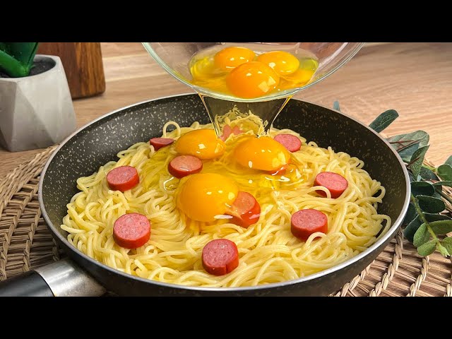 Just add the eggs to the spaghetti and you will be amazed! Cheap and tasty!