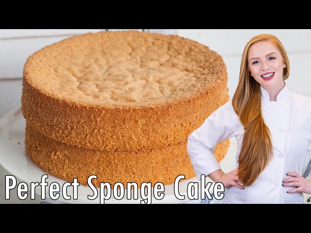 How to Make the PERFECT Sponge Cake!! EASY, No-Fail Recipe!