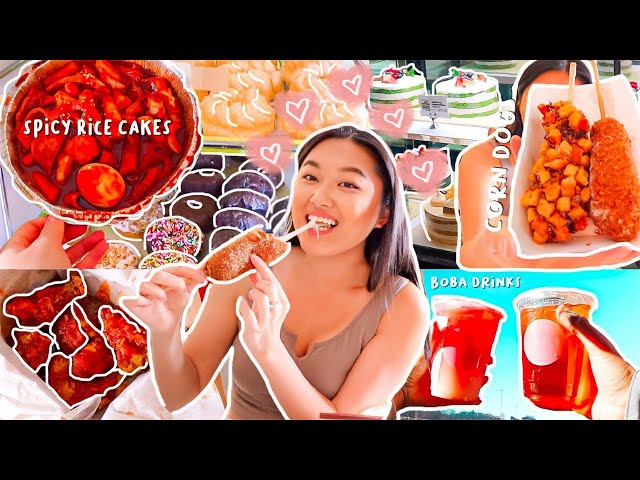 EPIC CHEAT DAY (4,500+ CALORIES) | FOLLOWERS CHOOSE WHAT I EAT (donuts, korean food, boba + more)
