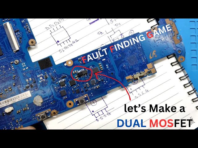 LET'S LEARN HOW TO MAKE A DUAL MOSFET WITH 2 SINGLE MOSFETS | SAMSUNG ERIC | #laptoprepair #mosfet