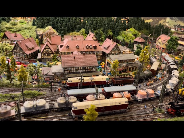 Entspanntes Eisenbahnspielen mit Reichsbahn Zügen, Modelleisenbahn Spur N