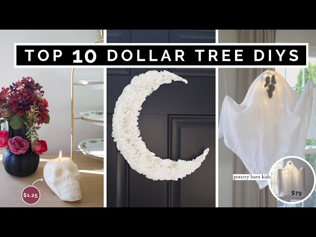 TOP 10 DIY DOLLAR TREE FALL HALLOWEEN HOME DECOR COMPILATION 2022 | HIGH END & NOT CHEESY FALL DECOR