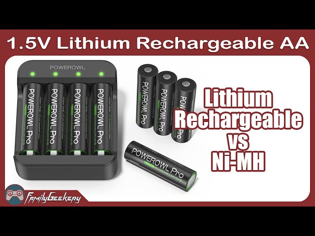 Lithium Rechargeable AA Batteries - Tested and Compared vs Ni-MH