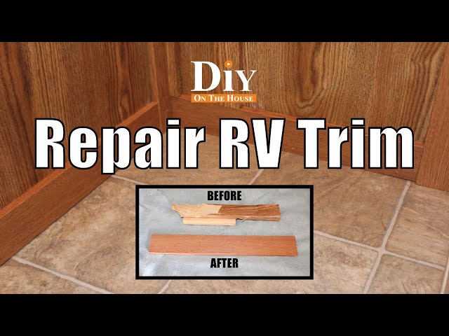 Fake Wood In RV Repair / How to Repair RV Cabinet Wood Trim
