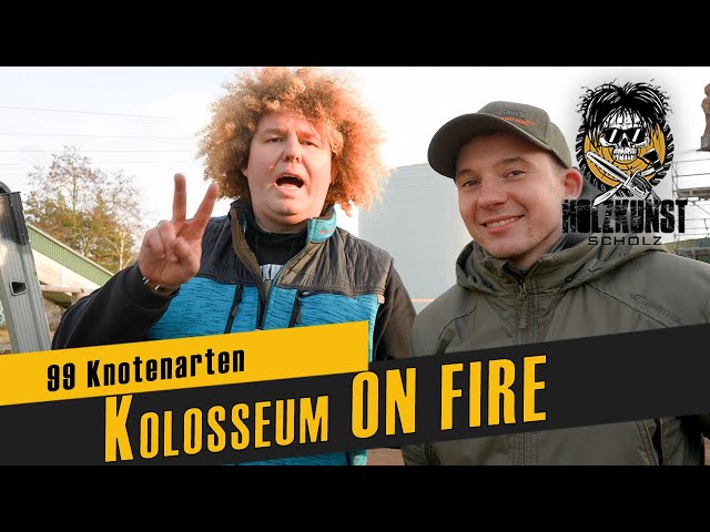 Ausbau Kolosseum mit @niklasonfire  / Mastwurf Knoten / 8km Paracord