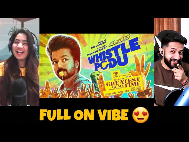 Whistle Podu Lyrical Video | The Greatest Of All Time | Thalapathy Vijay | Reaction