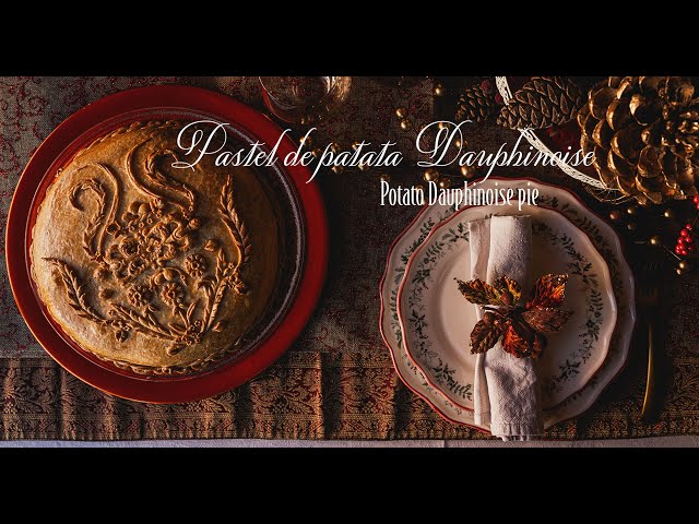 Pastel patata Dauphinoise y cebolla caramelizada - Potato Dauphionise & caramelised onion pie