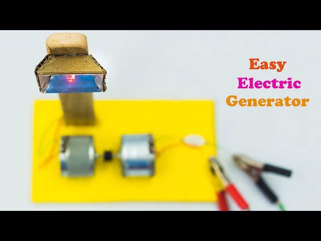 Science Fair Project Ideas Electric Generator
