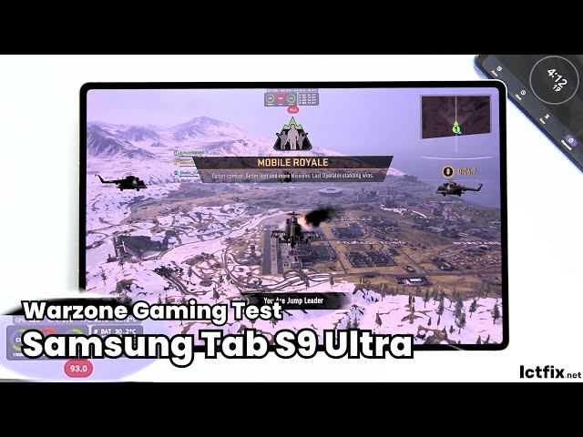 Samsung Tab S9 Ultra Call of Duty Warzone Mobile Gaming test 2024