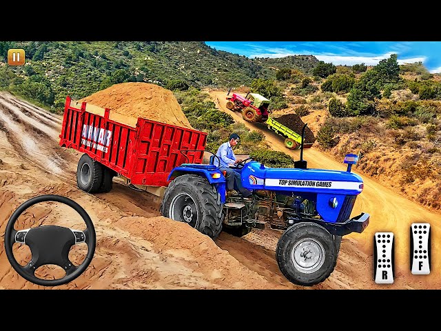 Heavy Tractor Trolley Cargo Simulator 3D - Farming Tractor Driver #5 - Android Gameplay