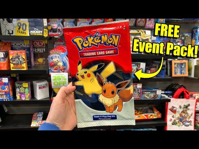 I JUST GOT FREE POKEMON CARDS AT GAMESTOP - New Event Pack Opening!