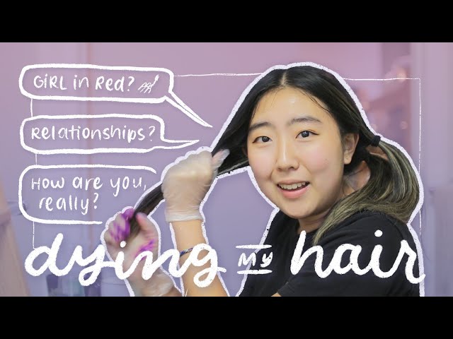 dying my hair purple & answering some personal questions