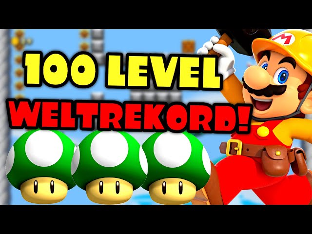 NEUER 100 Level Weltrekord in 1:13:56 - Super Mario Maker 2 Speedrun World Record