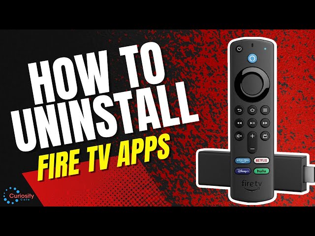 HOW TO UNINSTALL APPS ON THE AMAZON FIRE TV STICK