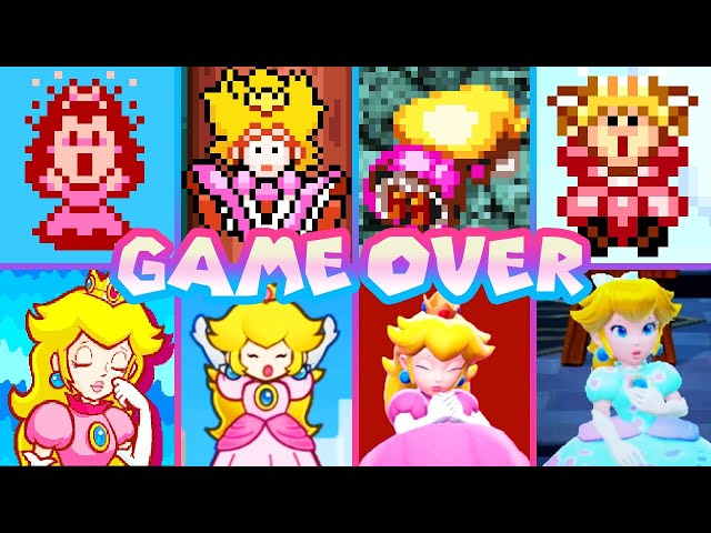 Evolution of Peach Deaths & Game Over Screens (1988-2024)