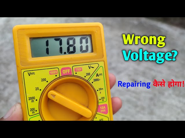 How to repair wrong value in multimeter [wrong Volt, amp reading]