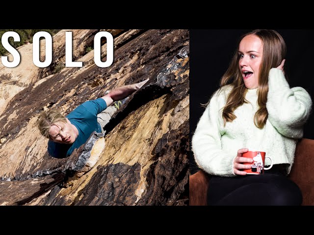 Girlfriend reacting to climbing with Alex Honnold