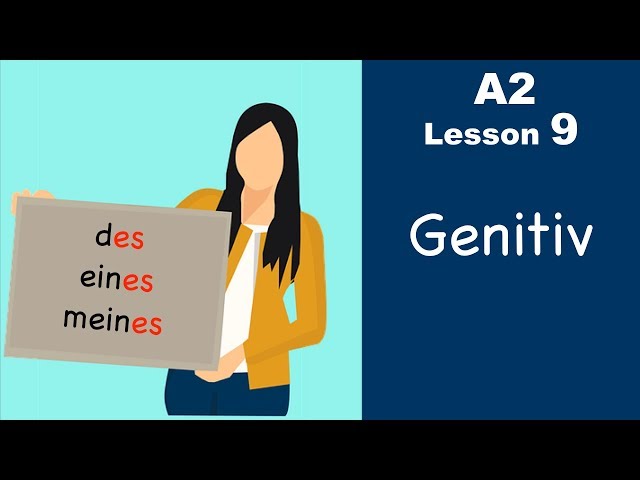 Learn German | Genitive case | Genitiv | German for beginners | A2 - Lesson 9