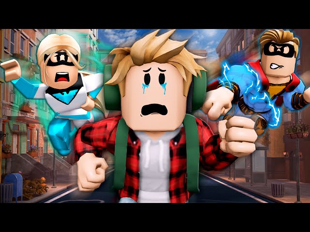 He RAN AWAY From His SUPERHERO Family! (A Roblox Movie)
