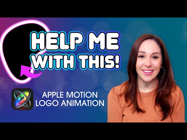 Apple Motion Logo Animation Tutorial | SEND HELP! 😫😫😫