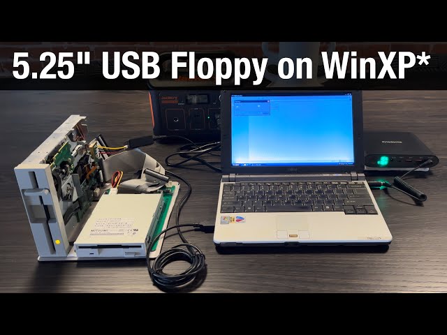 External 5.25" USB Floppy Drive, Experiment #2: Windows XP 💾