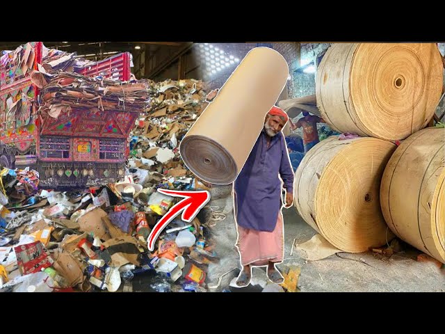 How to Make a Cardboard Carton Box in factory | How They Recycle Waste material to make cardboard