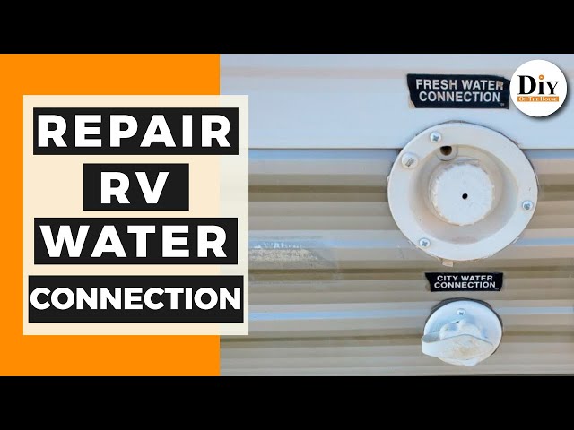How to Repair RV City Water Connection Leak - EASY DIY Repair / rv city water connection bad