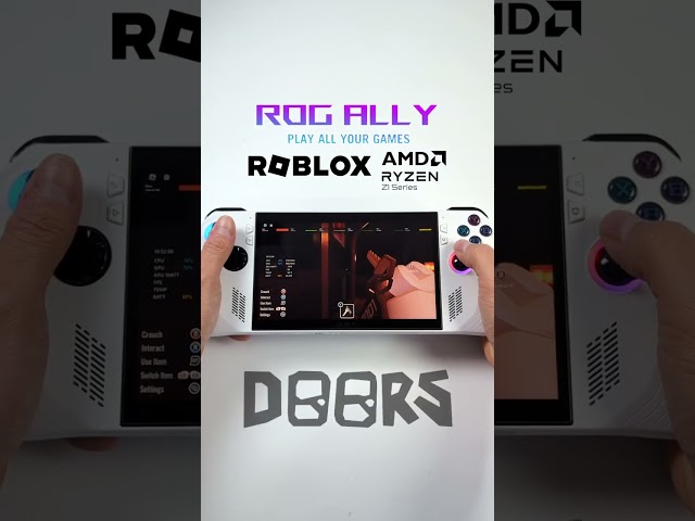 Roblox On The ASUS ROG Ally! Doors, Pets, Bloxburg #shorts