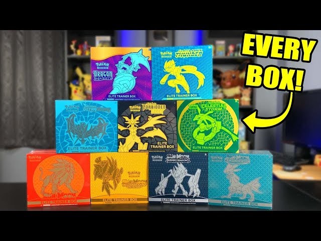 OPENING EVERY POKEMON ELITE TRAINER BOXES IN SUN AND MOON! 500+ Cards