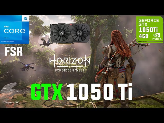 Horizon Forbidden West GTX 1050 Ti (1080p,900p,720p FSR)