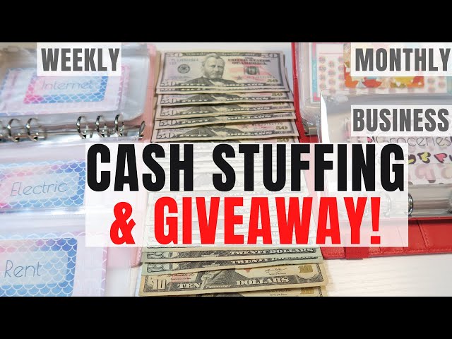 CASH STUFFING WEEKLY & MONTHLY ACCOUNTS | 25K GIVEAWAY | BUSINESS BUDGET RANT | JORDAN BUDGETS