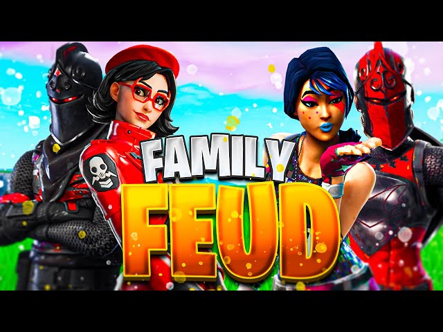 FORTNITE FAMILY FEUD - Me Vs. My Family In A CUSTOM Duos Match!