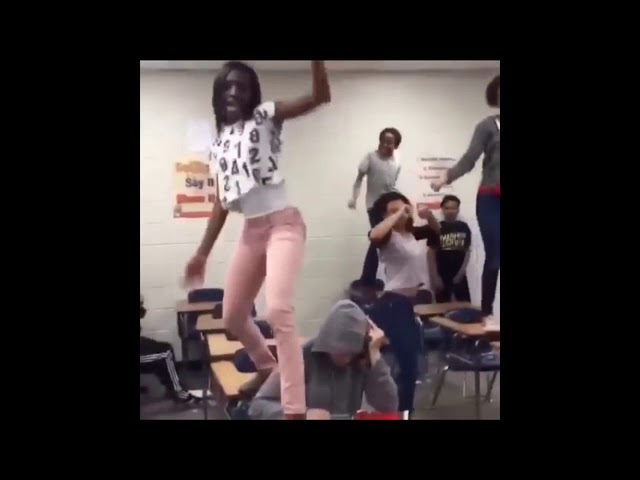 Girl falls of a desk | we’ll we right back