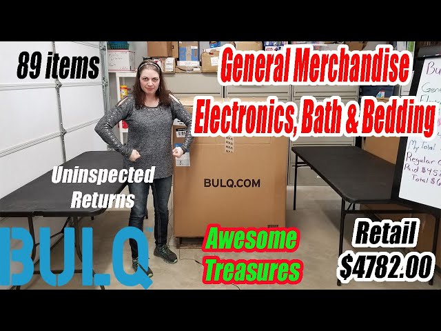 Bulq.com Pallet - General Merchandise, Electronics - Uninspected Returns - Retail $4782.00