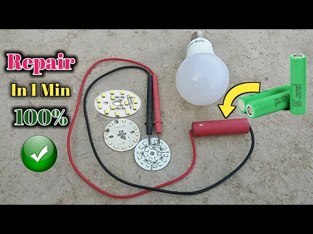 New Idea | Repair Led Bulb With Electric Iron | How To Repair Led Bulb