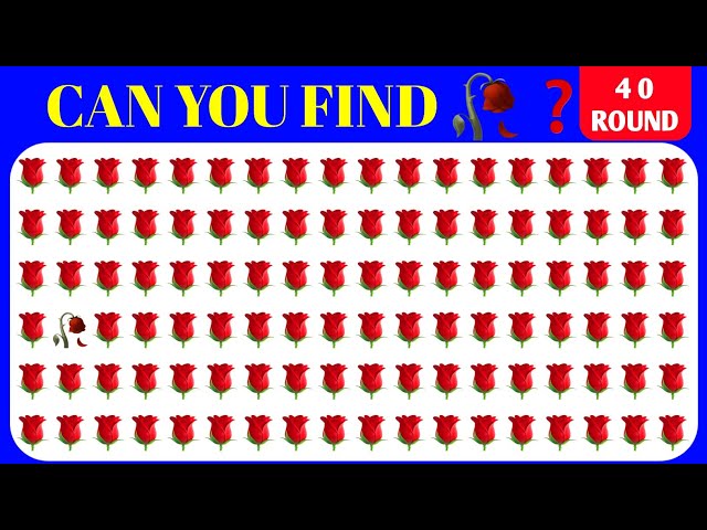 FIND THE ODD 😄🌹EMOJIS | HARD EDITION 40 Rounds | HOW GOOD YOUR 👀 #4
