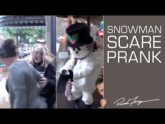 Snowman Scare Prank