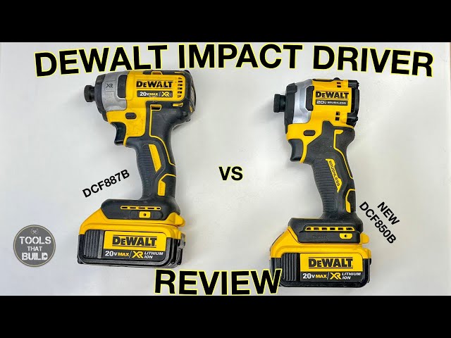 Dewalt’s New Compact Impact Driver Drill Review // DCF850 Compared To DCF887