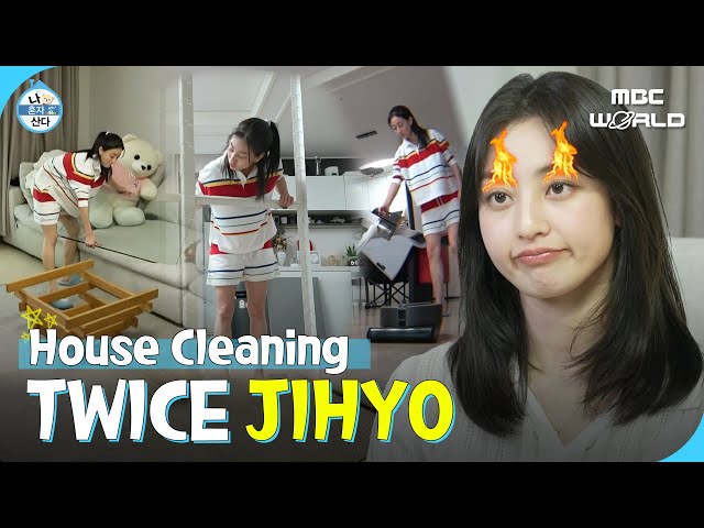 [ENG/JPN] JIHYO cleaning with products purchased through her algorithm #JIHYO #TWICE