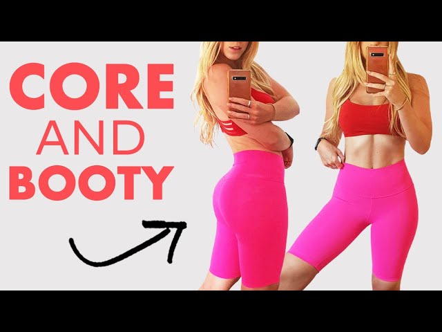 Core and Booty Burn Workout - 12 Mins!