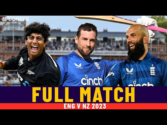 Malan Hits Classy Ton & Ravindra Announces Himself with Bat & Ball! | FULL MATCH | Eng v NZ 2023