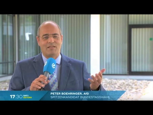 Peter Boehringer im Gespräch mit SAT.1 zu Klimawandel, Corona und EUropa. Sendung vom 14. Aug. 2021
