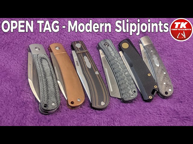 Modern Slipjoint Pocket Knives - Open Tag Response @SlipjointSawyer