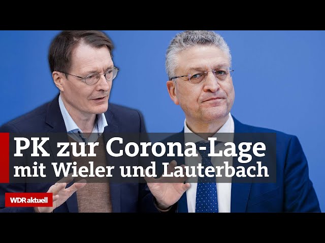 Höchststände bei Corona-Infektionen: Lauterbach informiert über aktuelle Corona-Lage | WDR aktuell