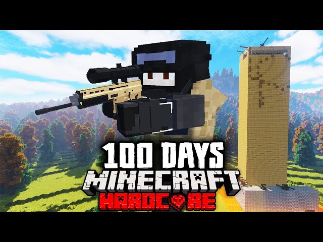 I Survived 100 Days in a REAL Zombie Apocalypse in Minecraft Hardcore